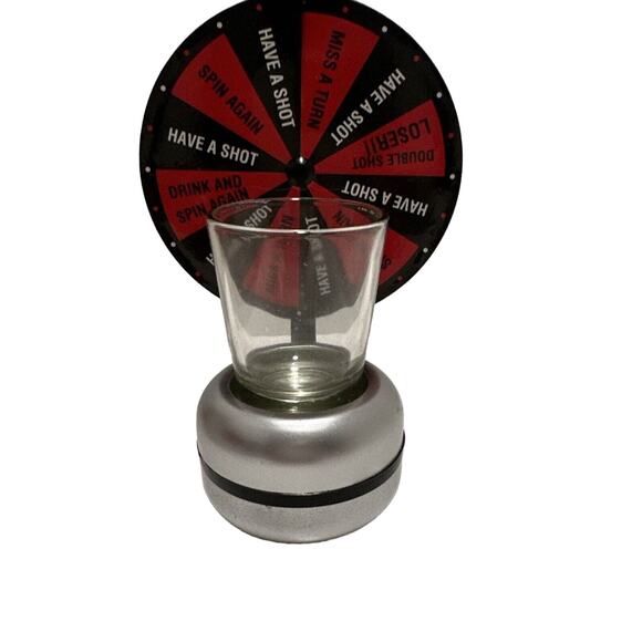 Funville Wheel‎ of Shots Drinking Game Party Fun Spin The Wheel Shot Glass - Picture 6 of 9